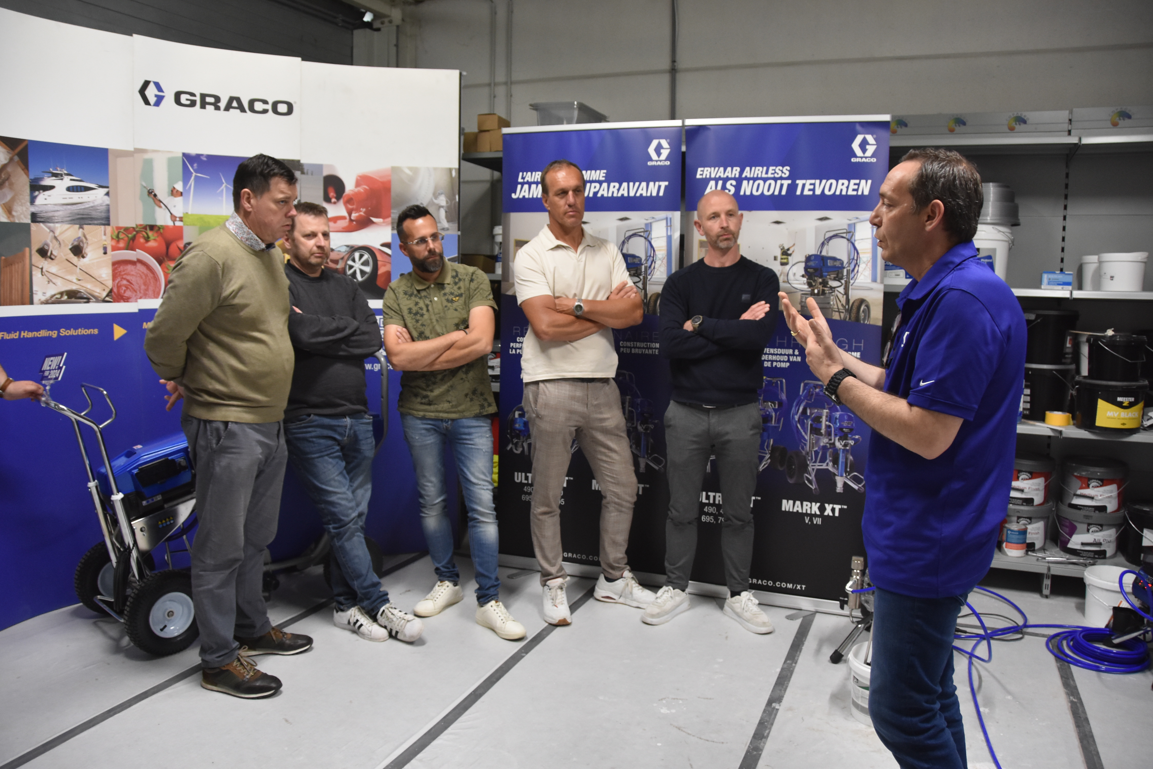 Succesvolle demodagen van de nieuwe Graco Xtreme Torque spuitmachines bij Copagro